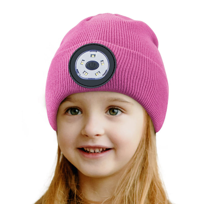 TOUCH TWO LED Beanie Hat with Light for Kids, USB Rechargeable LED Hea —  CHIMIYA