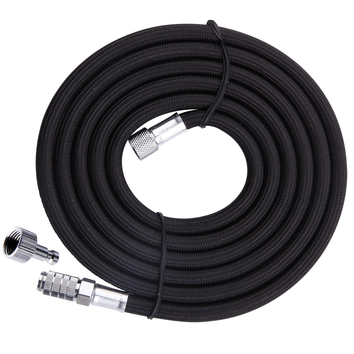 10' BRAIDED AIRBRUSH HOSE 1/8 Fitting Ends Coupling Fit Iwata Master  Compressor 