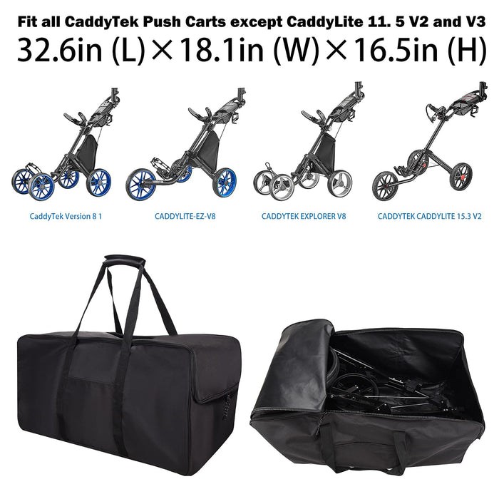 Golf Push Cart Bag 3 Wheel Folding Carry Bag for Caddytek,Carts Cover —  CHIMIYA