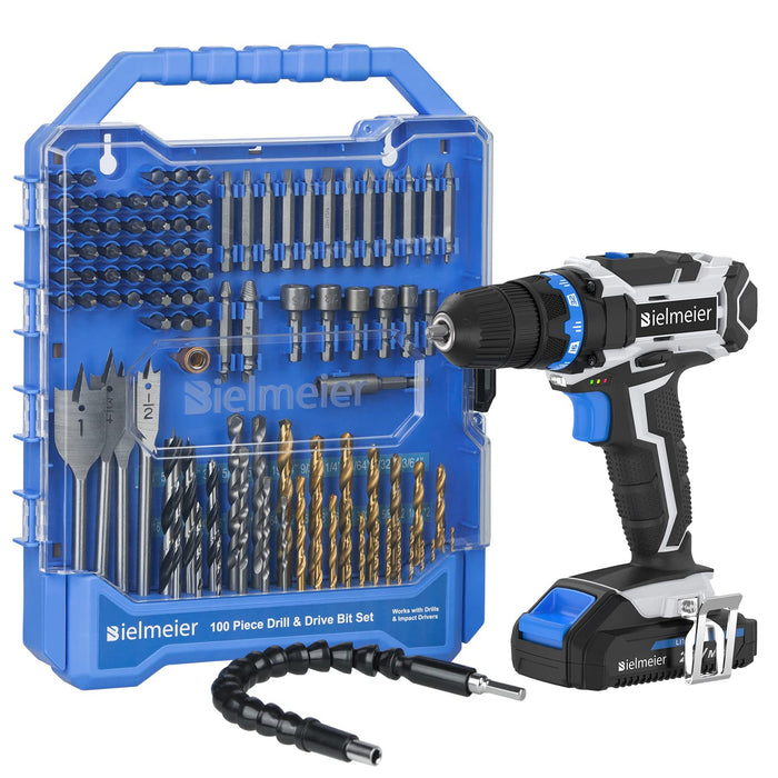 20V Max* Powerconnect Cordless Drill Kit + 100 Pc. Kit