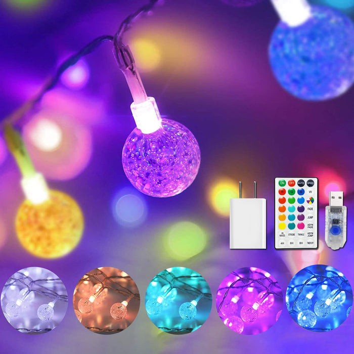 USB Fairy String Lights, 16.4FT 50 LEDs Changing Color Christmas