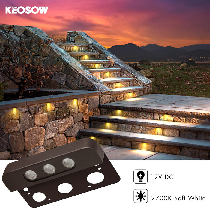 Keosow Retaining Wall Lights,8Pack-7Inch Hardscape Lighting,12V DC LED —  CHIMIYA