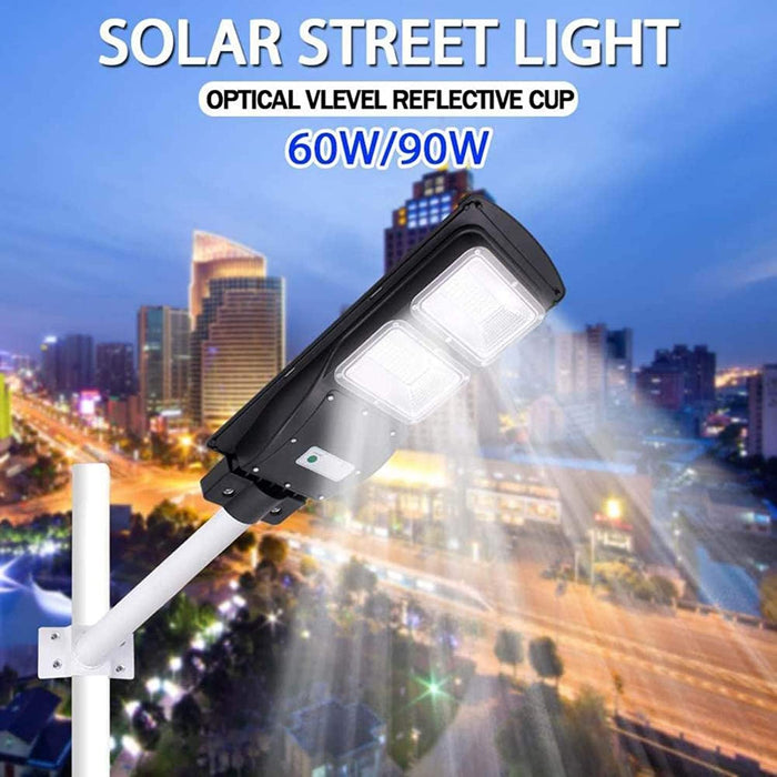 Solar Street Path Light Outdoor 180LEDs Radar Sensor Remote