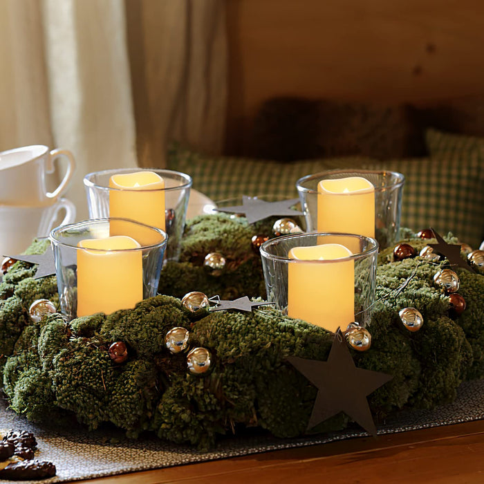 LED Advent Votive Tea Candles Battery Operated