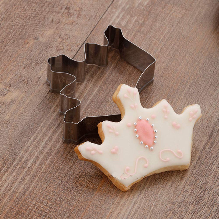 Mini Cookie Cutter 4 Pcs/Set Crown King Queen Prince Princess Shapes Stainless Steel Cookie Cutter Fondant Cutter