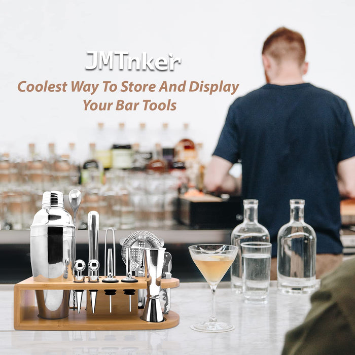 Mixology Bartender Kit Cocktail Shaker Set - Bar Mat