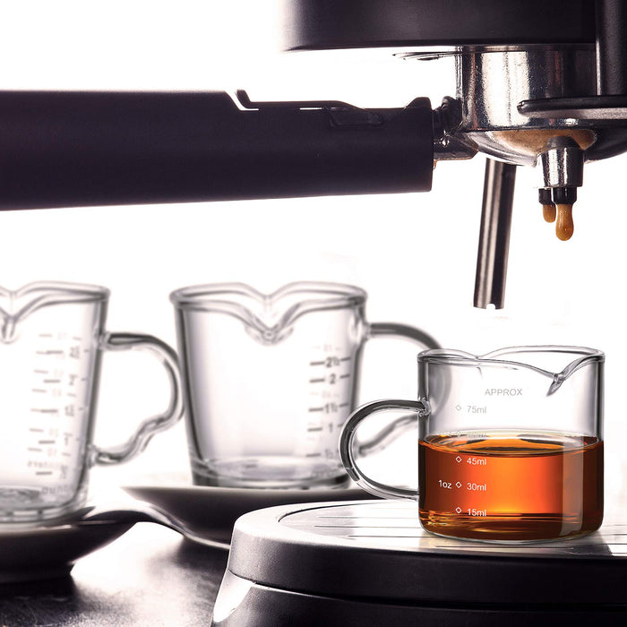 3 Pieces Double Spouts Measuring Cups Espresso Shot Glasses Triple Pit —  CHIMIYA