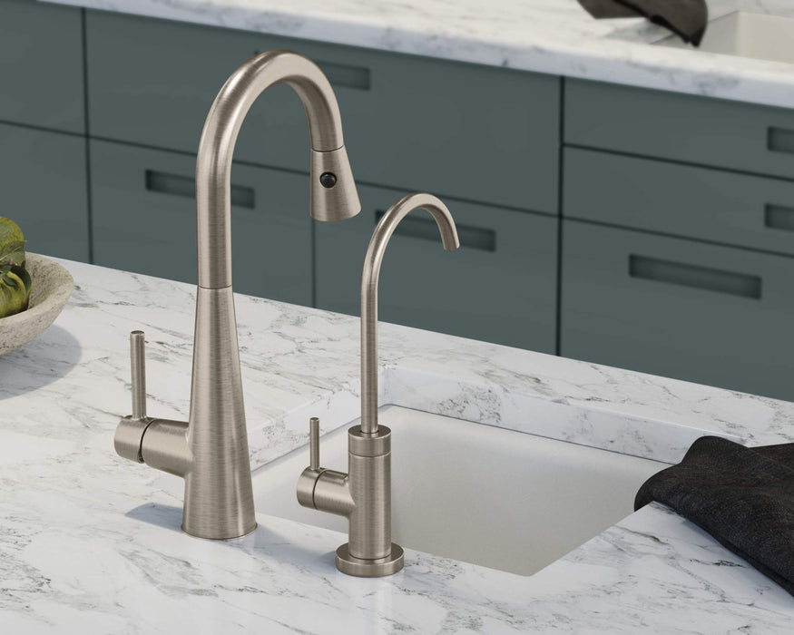 Moen S5530SRS Sip Modern Cold Water Kitchen Beverage Faucet with Optional Filtration System, Spot Resistant Stainless