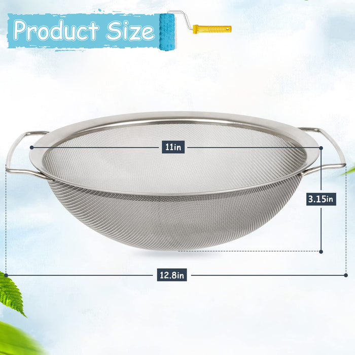 YUEBM Fine Mesh Stainless Steel Paint Strainer Fits a 5 Gallon Bucket,  Filter Impurities and Protect The Airless Sprayer, Easy to Clean and  Reusable