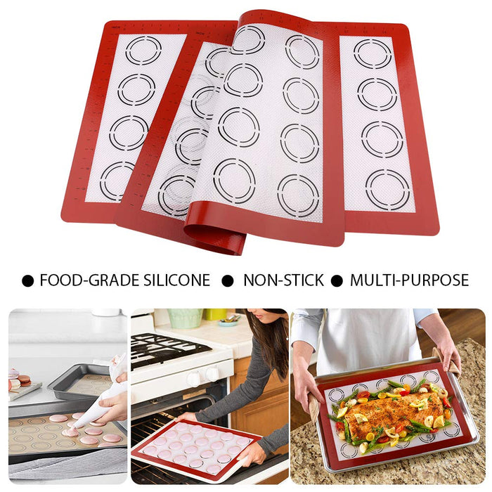 Reusable Silicone Baking Mat Sheet for Oven Heat Resistant Macaron/Pastry/Cookie  Making Pad Sheet Nonstick