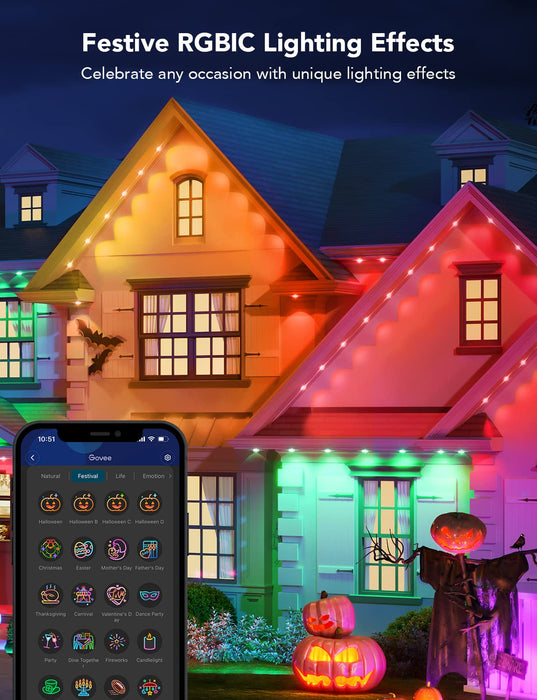 Govee Outdoor Light Show Box, Bluetooth Smart Group Control 10 Devices,  IP65 Waterproof, Battery Powered, USB Charged, Support Govee Outdoor and  Indoor Lights, Sync 22 Music Modes and 18 Scene Modes 