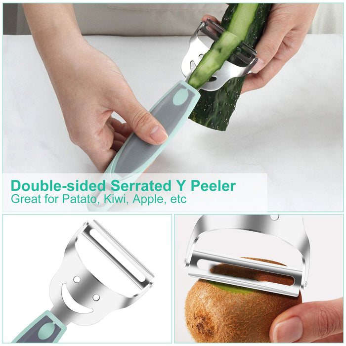 Y-swivel Potato Peeler, Stainless Steel Vegetable Peeler Perfect Peeler For  Kitchen (2 Pieces Green And Black)