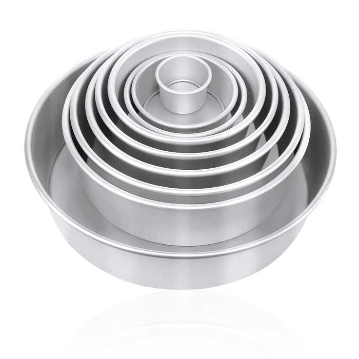 Cake Pan Baking Pan,4 Pieces Aluminum Round Cake Pans Tins with Remova —  CHIMIYA