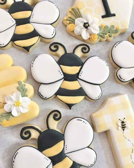 Honey Bee Cookie Cutters, Honeycomb Bee Pastry Cutters, Cute