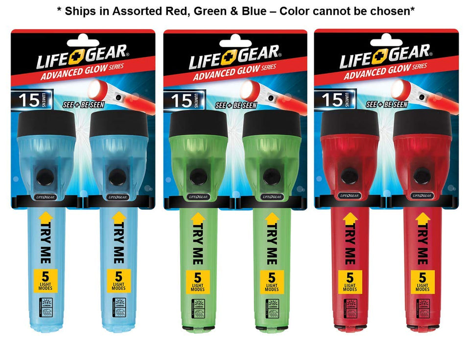 LifeGear LED Reusable Glow Stick 2 Pack - Green
