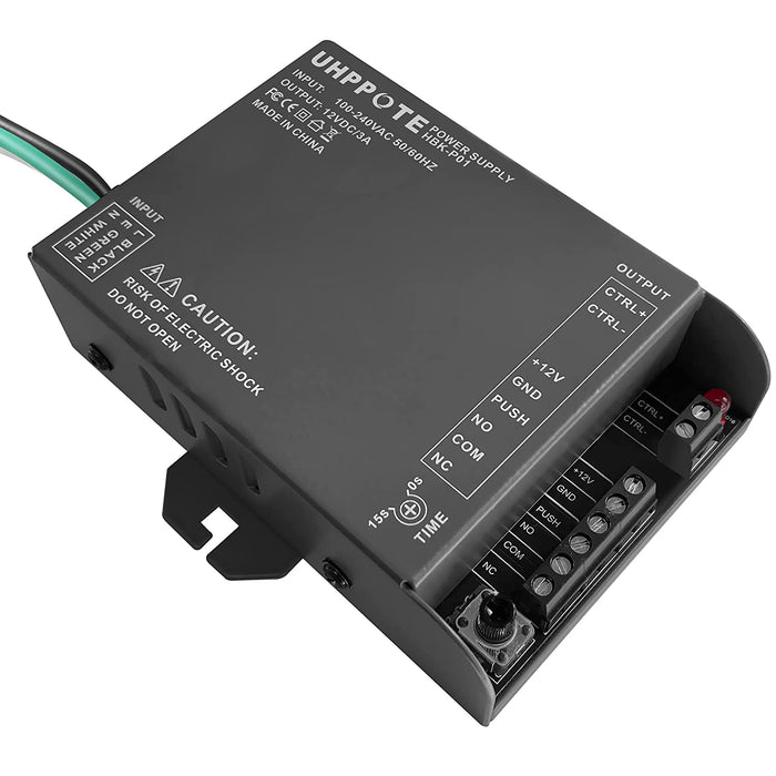 UHPPOTE Door Access Control Power Supply 12V for Electric Lock Intercom Camera (Input:110-240VAC to Output:12VDC)