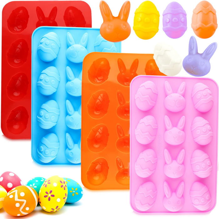 Easter Egg Silicone Mold Easter Bunny Silicon Molds for Chocolate 4 Pa —  CHIMIYA