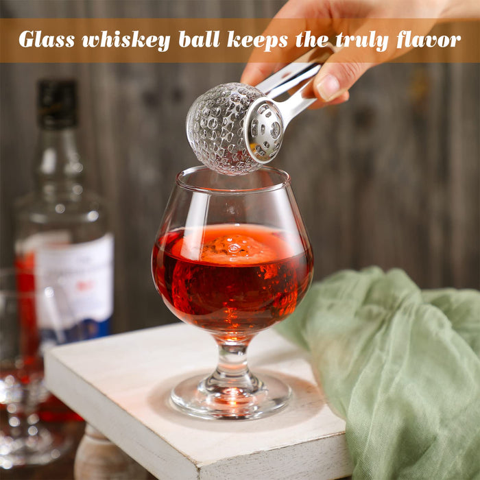 Golf Ball Whiskey Chillers Valentine's Day s Set of 5 with Box Whiskey Ice Hockey Clip Whiskey Rocks Ice Cubes Chilling Rocks