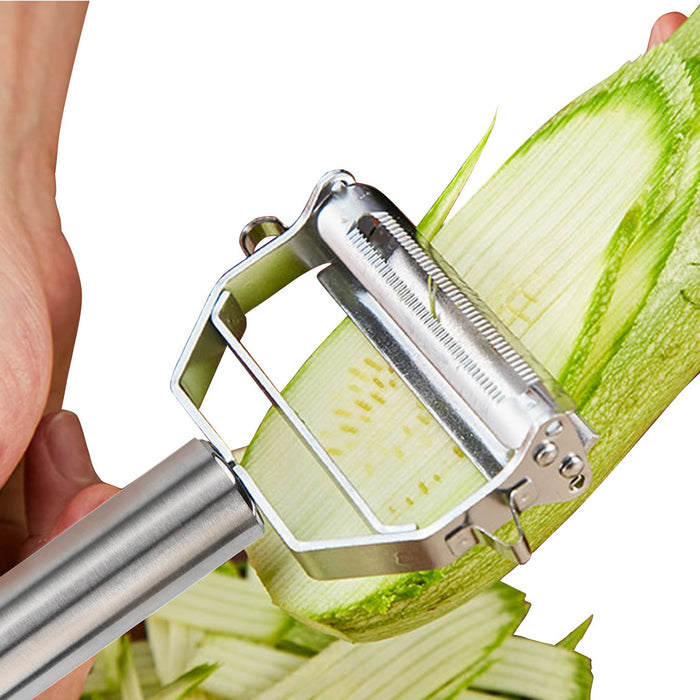 Sunkuka Julienne Peeler Stainless Steel Cutter Slicer with Cleaning Br —  CHIMIYA