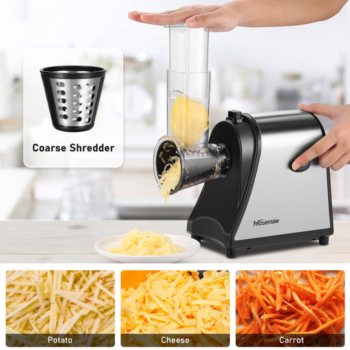  Electric Cheese Grater, 5 in 1 Professional Cheese