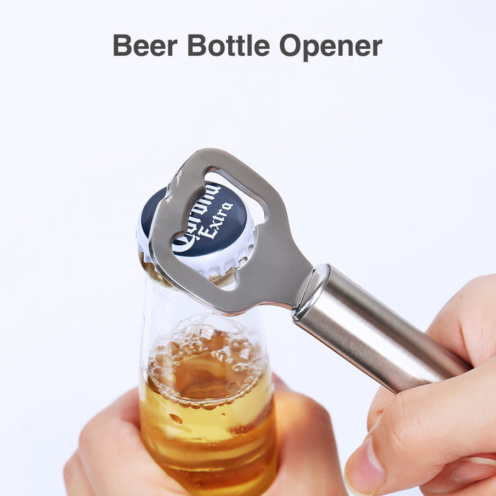 Vovoly Bottle Opener, Stainless Steel Beer Bottle Opener, 6.7 inch Handheld Bottle Openers, Bartenders and Bar Bottle Opener