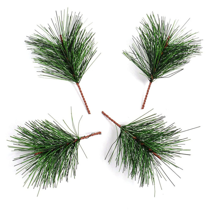 Artificial Green Pine Needles Branches-small Pine Twigs Stems Picks-fake  Greenery Pine Picks Gift