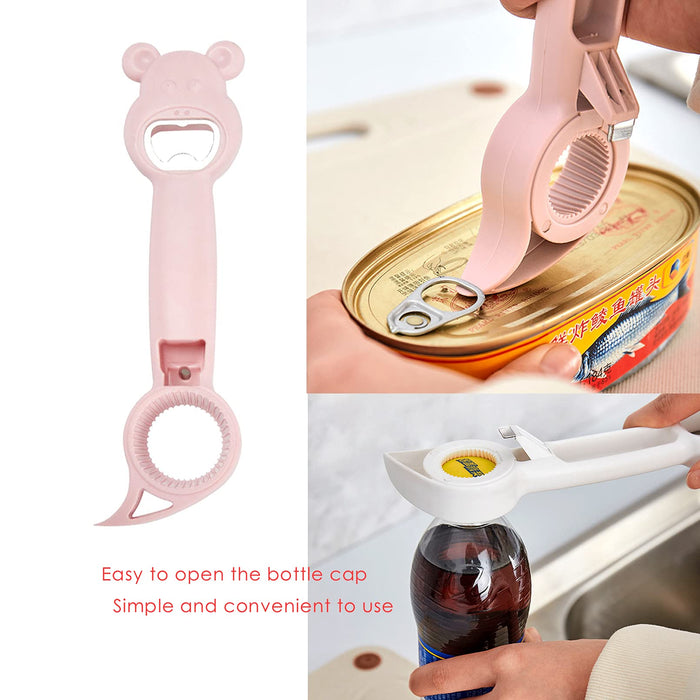 Jar Opener, 4 in 1 Multi Function Can Opener Bottle, Multi Kitchen Tool for Jelly Jars, Wine, Beer and other, Bottle Opener