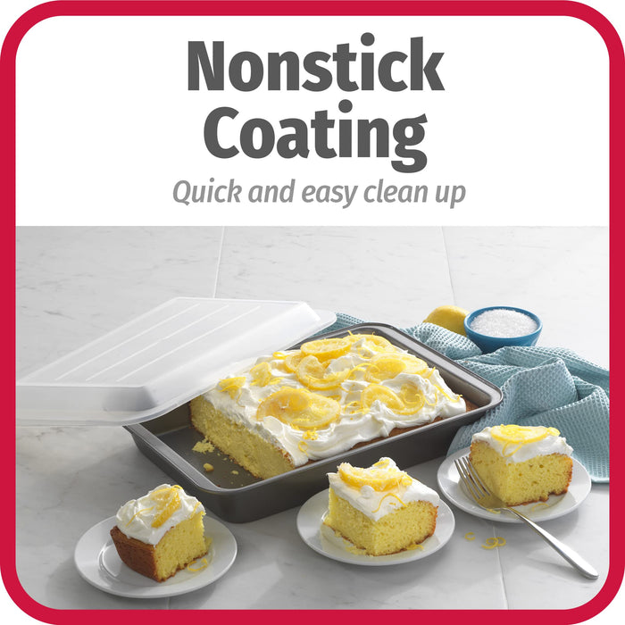 GoodCook 4-Piece Nonstick Steel Toaster Oven Set Sheet Pan, Rack