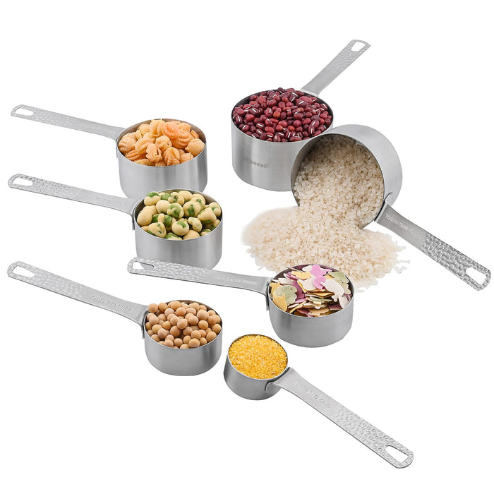 Measuring Cups and Spoons Set, 18/8 Stainless Steel Measuring Cups and  Spoons Set of 16pcs, Metal Measuring Cup and Measuring Spoon Set With  Leveler