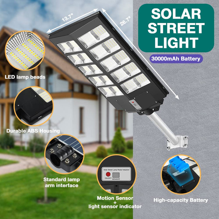 DupakSYS 1000W Solar Street Light 80000LM Dusk to Dawn Outdoor Lightin —  CHIMIYA