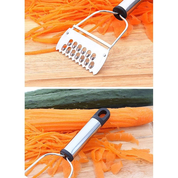 Stainless Steel Potato Julienne Peeler Carrot Grater Fruit Vegetable Cutter  Tool