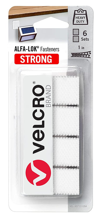 VELCRO Brand ALFA-LOK Fasteners  Heavy Duty Squares with Snap