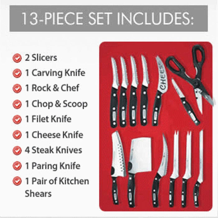 Miracle Blade IV World Class Professional Series Black 7-piece Ceramic  Knife Set - Sharpest Knives Never Lose their Precision Cut: Never Dulls &  Won't