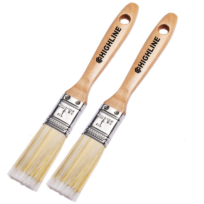 2 Pack - 1 Wide Highline Premium Bristle Paint Brushes — CHIMIYA