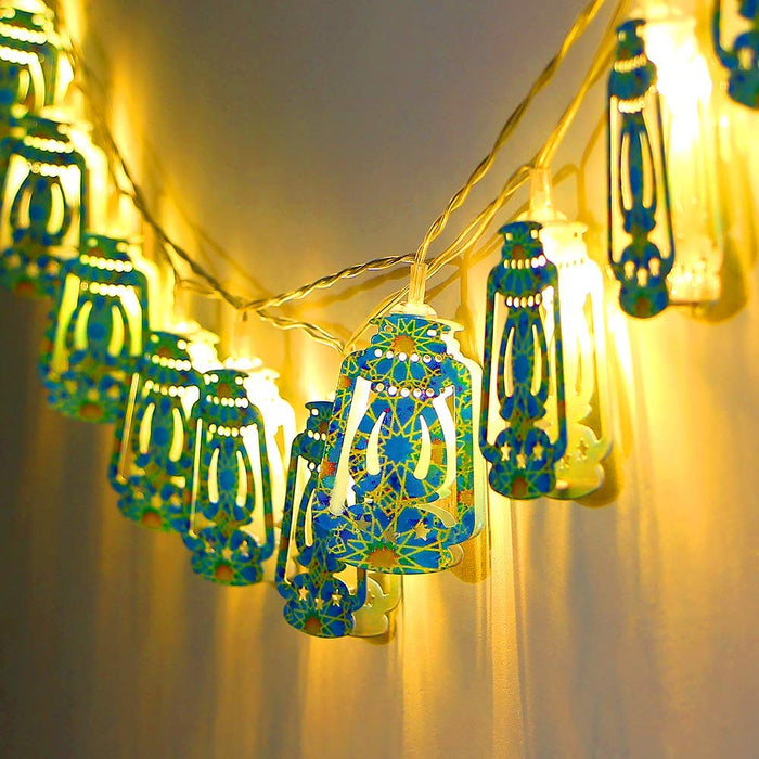 Ramadan Lights, Ramadan Decorations for Home 10 LEDs Eid Mubarak String  Lights Moon Star Lantern Ramadan Kareem Decoration for Wall Tree Hanging  Indoor Outdoor Decor 
