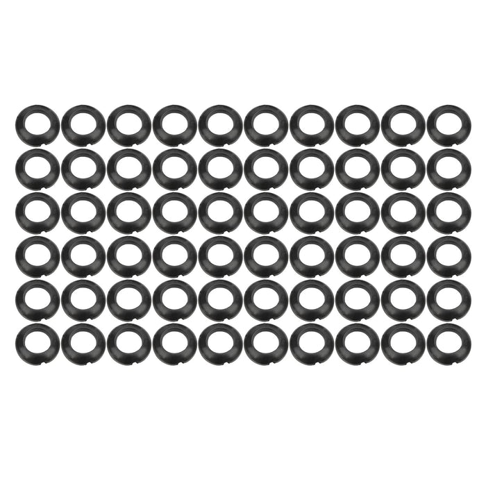 Alomejor 60PCS Rubber Ring Winding Check Fishing Rod Elastic Winding Check Dress Ring for Fly Spinning