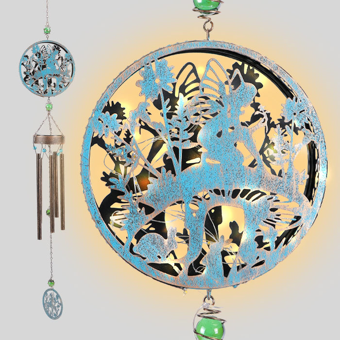 EDOF Solar Wind Chimes, Tree of Life Wind Chimes,A Spiritual  to Decorate Your Garden,Suitable for Porch, Dining Room, Courtyard and Wedding Scenes