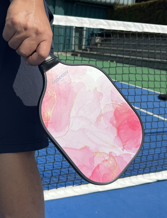Aieoposo Pickleball Paddles, Pickleball , Fiberglass Pickleball Rackets, Wristbands and Pickleball Cover - Indoor & Outdoor Pickleball Set for Beginners & Intermediate Players