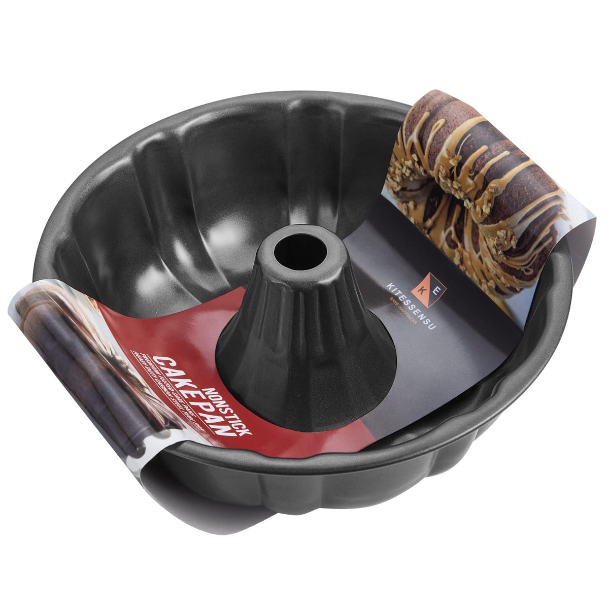 Nonstick Bakeware Set, KITESSENSU 7-Piece Baking Pans Sets with  Round/Square Cake Pan, Cookie Sheet Sets, Roast Cooling Rack, Carbon Steel  Bake-Black