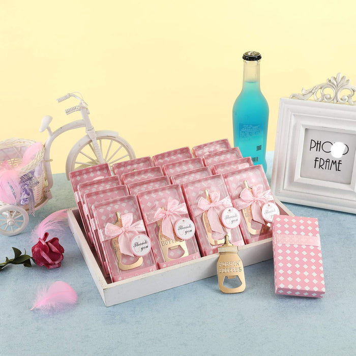 20 pcs Bottle Opener Baby Shower Favor For Guest,Cute Poppin Baby Bottle Shaped Bottle Opener Favors For Baby Shower Favor