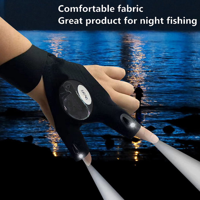 TOPROAD LED Flashlight Gloves, Cool Tool Gadgets Fishing Stuff for