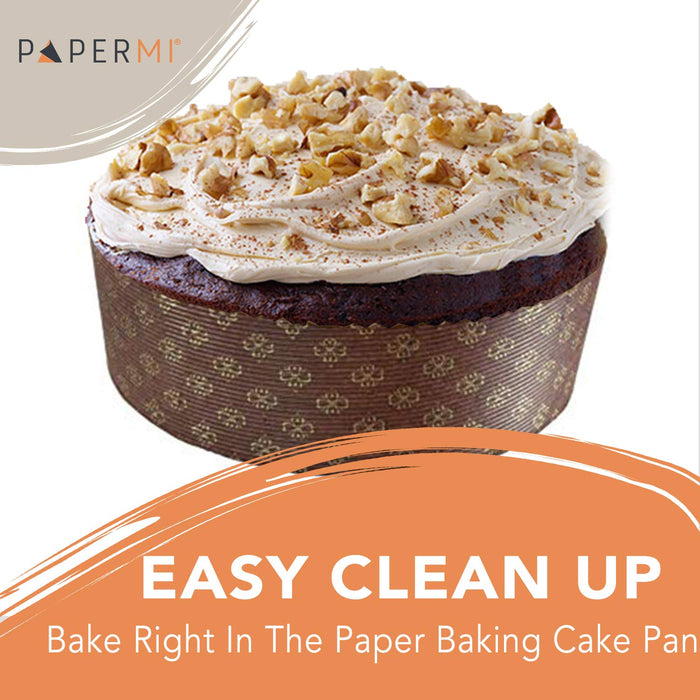 Round Paper Baking Pan Nonstick Bakeware, Disposable Baking Mold
