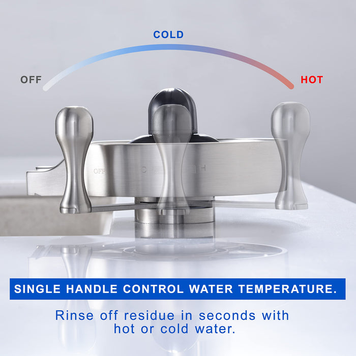 J-HVA Glass Rinser for Kitchen Sink - Hot and Cold Switching 360° Rota —  CHIMIYA