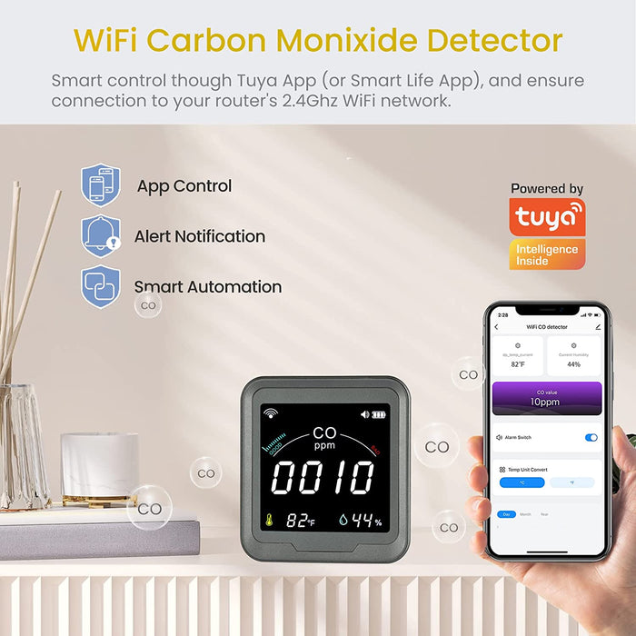 LSENLTY WiFi Thermometer Hygrometer, Smart Humidity Temperature Sensor