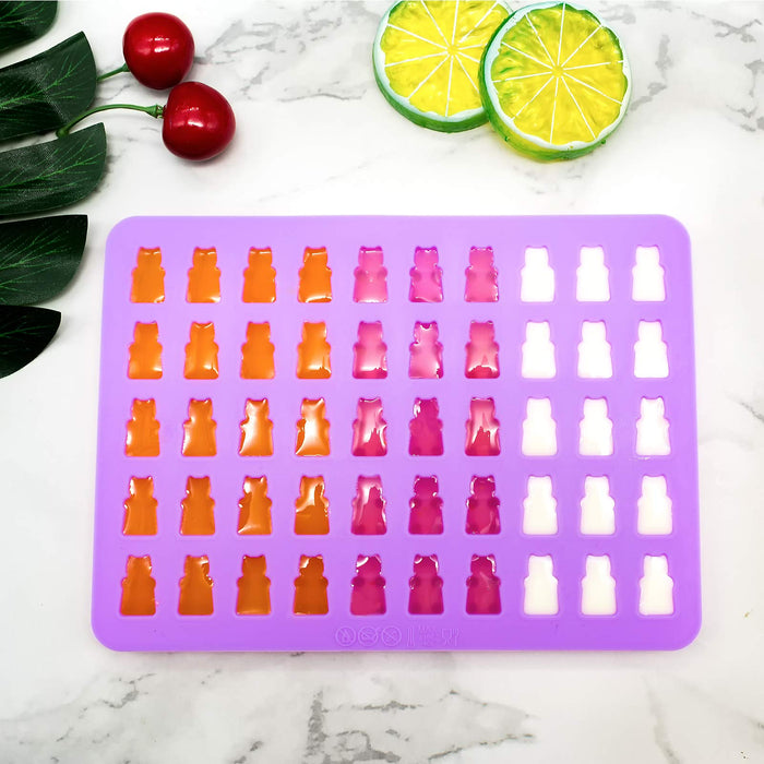Gummy Bear Molds Silicone 32PCS, Non-stick Chocolate Candy Mold 18