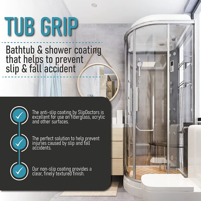 Grip It Tub Grip Clear Anti-Slip Bathtub Coating