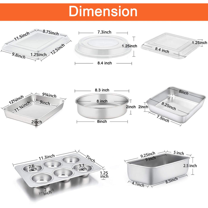 TeamFar 12-Cup Muffin Pan, Stainless Steel Cupcake Pans Muffin Tin