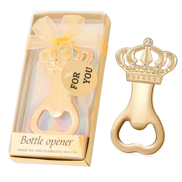 24PCS Crown Bottle Opener Crown Baby Shower or Wedding Even Birthday Party s for Guests, Baby Shower or Gold Wedding Favors