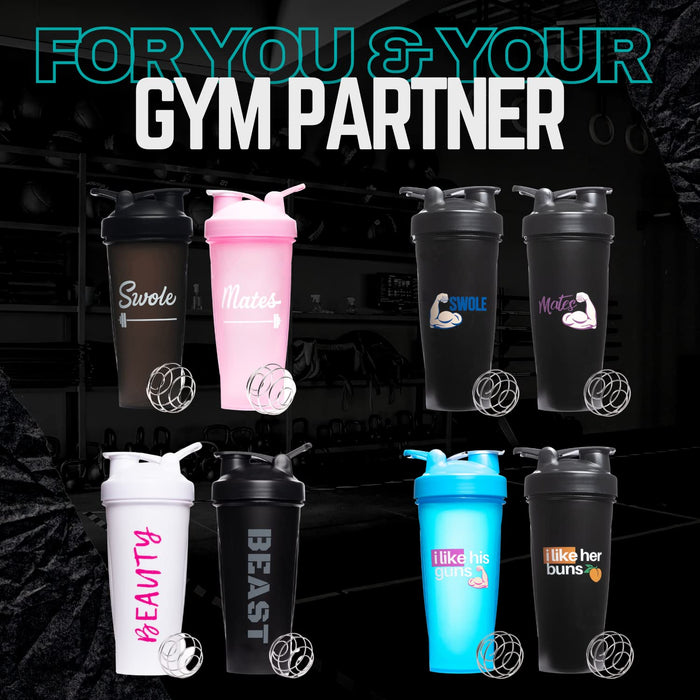 Custom Pre-Workout Protein Shake Fitness Shaker / Blender Bottles