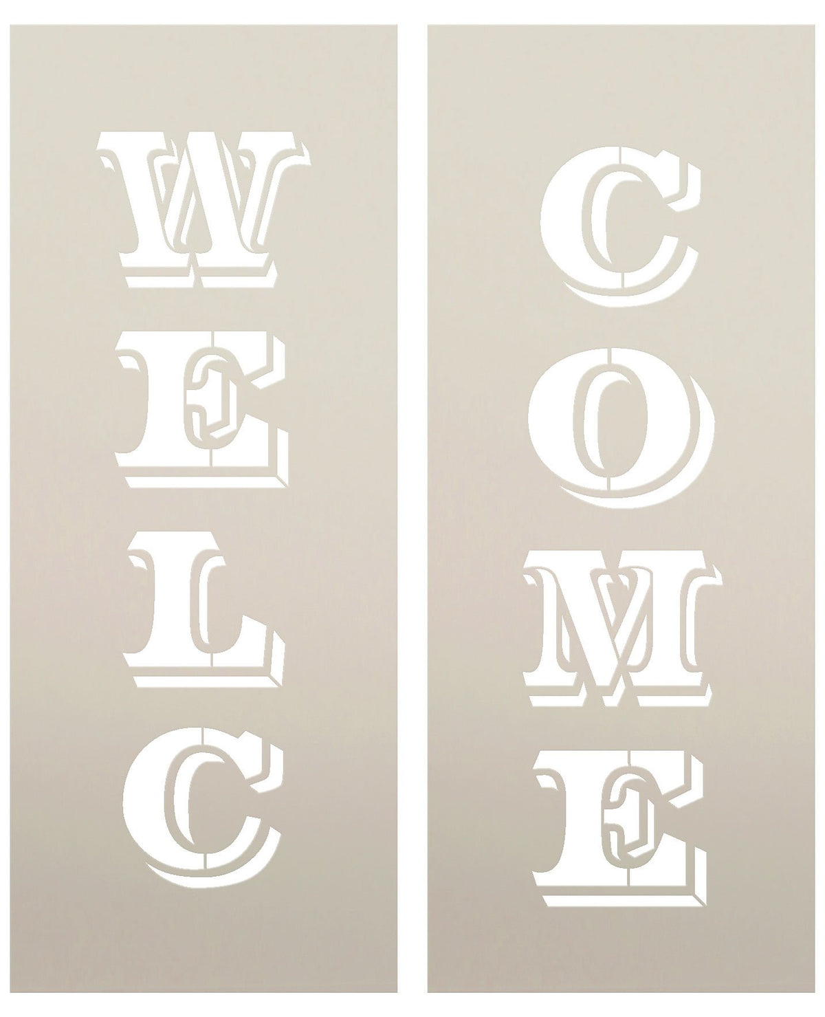 Welcome Stencil by StudioR12, Sunny Cursive Script Word Art